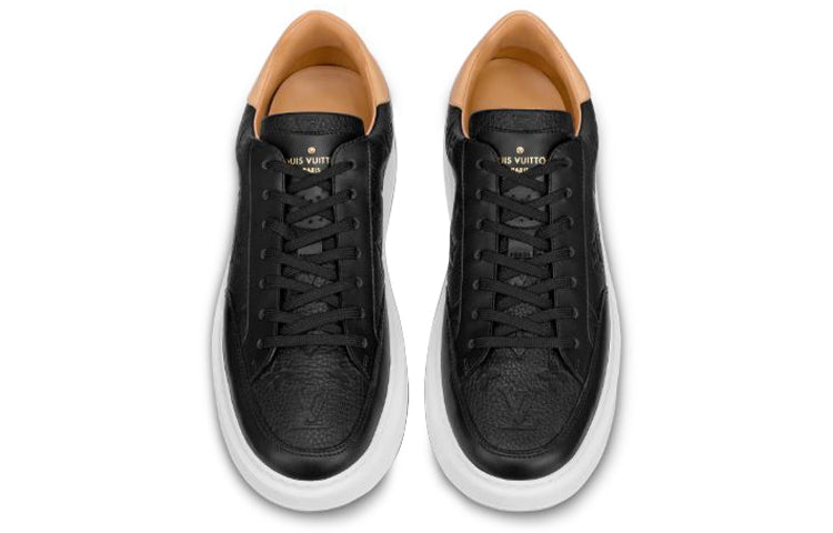 LOUIS VUITTON Beverly Hills Sneakers 'Black Monogram with Caramel Top' 1A7WGL
