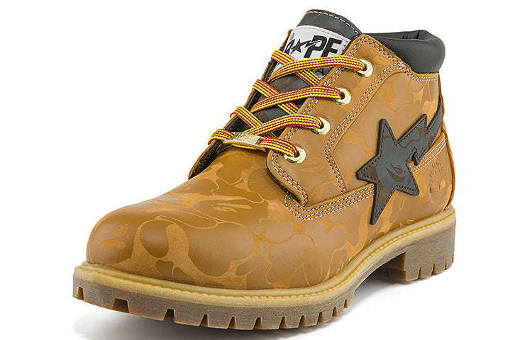 Timberland x BAPE Nelson Premium Waterproof Chukka Boots 'Wheat and Chocolate' A2QBXW
