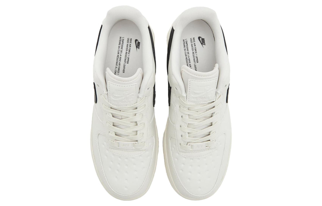 (WMNS) Nike Air Force 1 '07 Quilted Swoosh 'Beige Black' FV1182-001