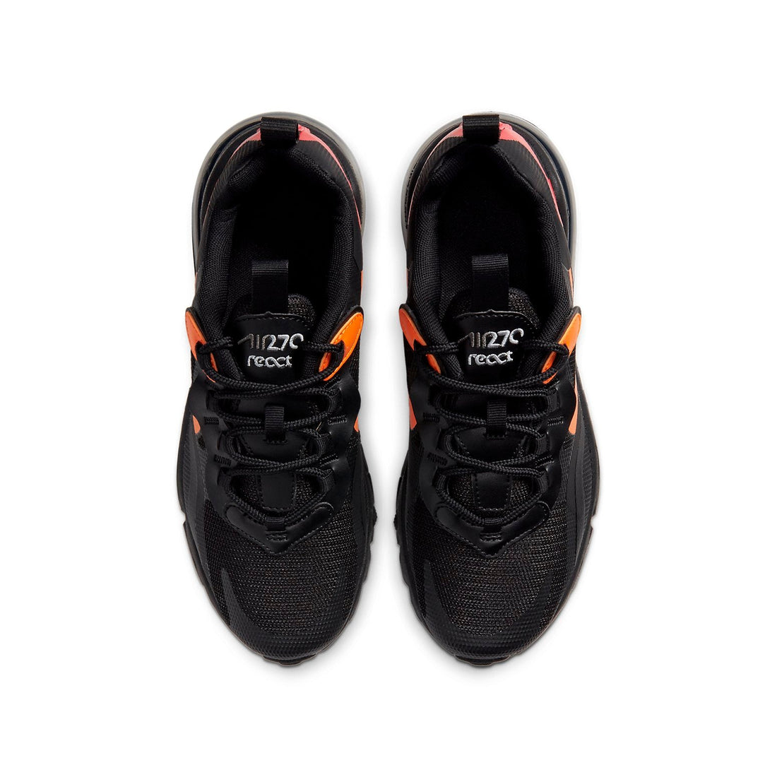 (GS) Nike Air Max 270 React 'Black Magma Orange' CV9638-001