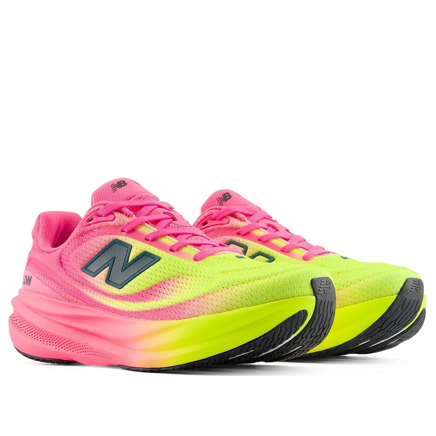 (WMNS) New Balance TCS London Marathon 1080v15 'Pink Heat Alkaline Green' W1080940