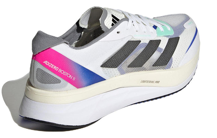 adidas Adizero Boston 11 'White Lucid Blue Fuchsia' HQ3693