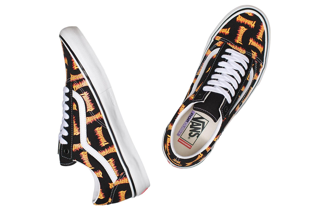 Vans Thrasher x Skate Old Skool 'Allover Thrasher Flame Logo' VN0005W0BML
