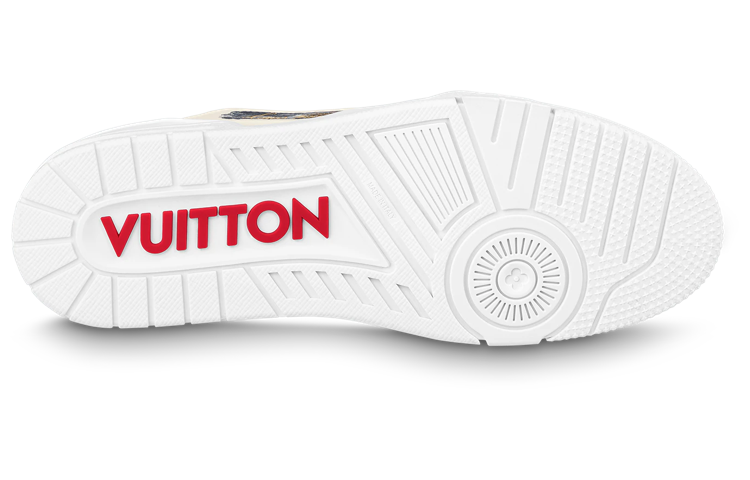 LOUIS VUITTON LV Trainers 'Grey White Red' 1ABLWE