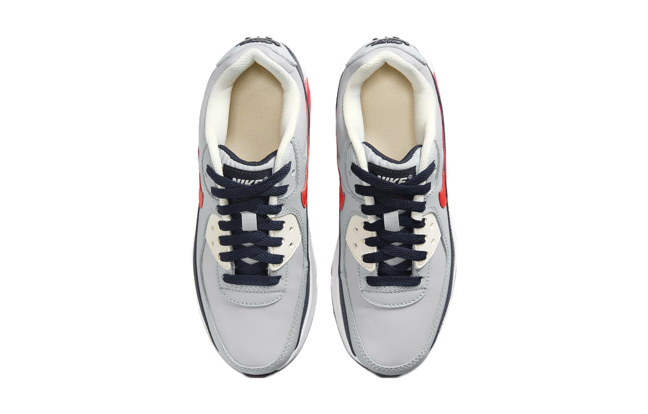 (GS) Nike Air Max 90 LTR 'Light Smoke Bright Crimson' CD6864-021