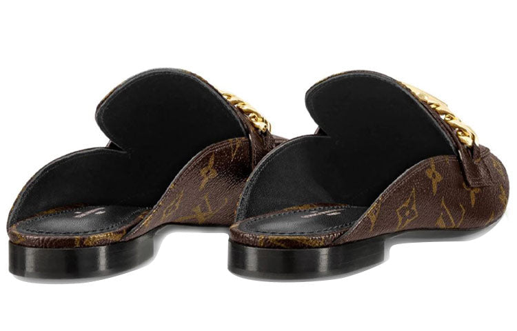 (WMNS) LOUIS VUITTON Upper Case Monogram Mules 'Brown' 1A4XH4