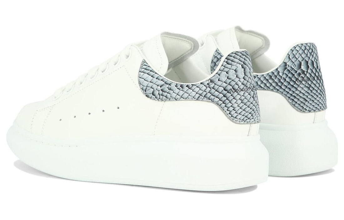 (WMNS) Alexander McQueen Oversized Shoes 'White Ice Snake' 718139WIE838857