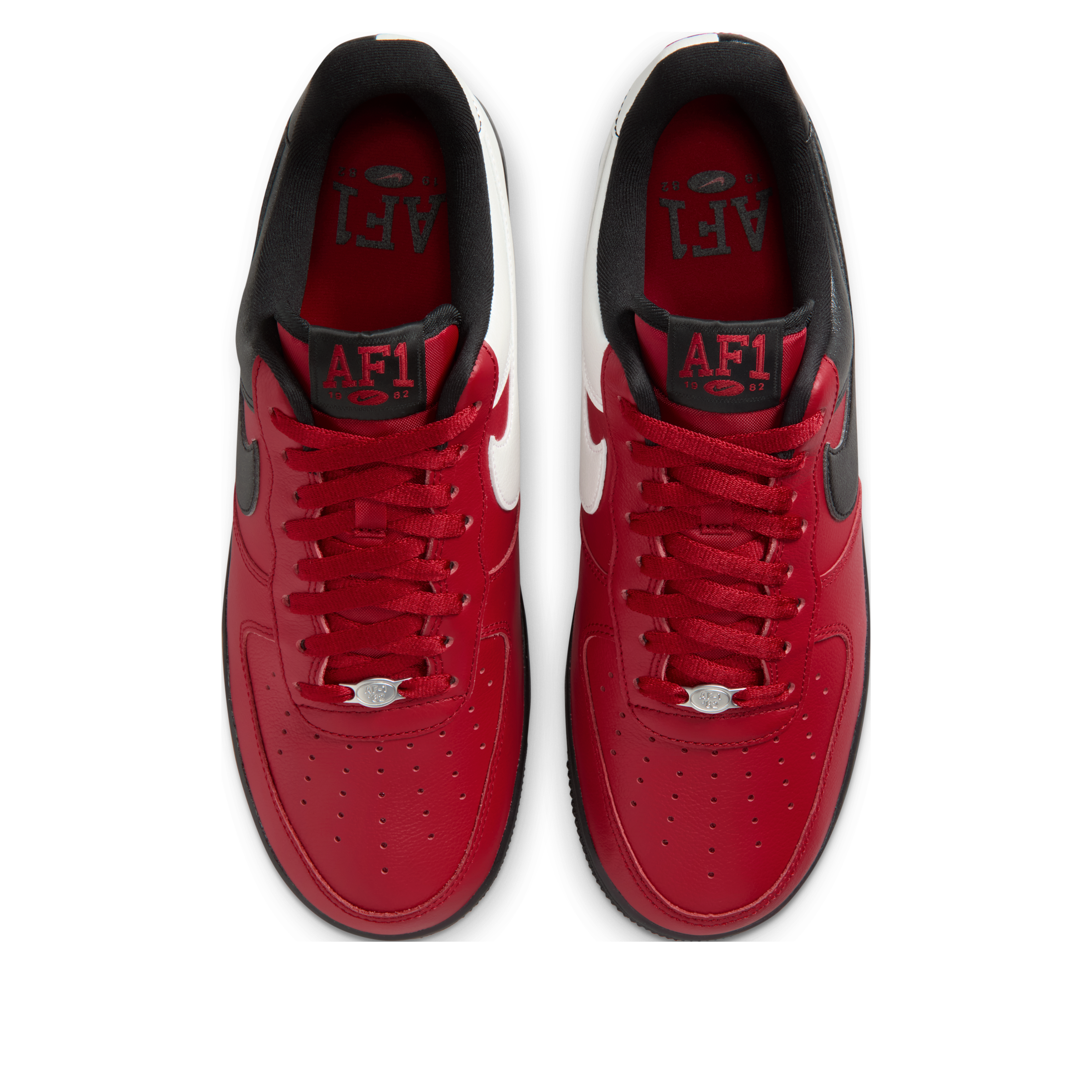 Nike Air Force 1 Low Mismatched Heel 'Gym Red Black White' IB6847-600