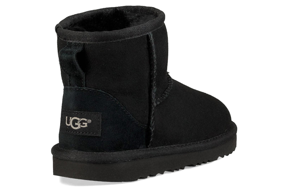 (GS) UGG Classic Mini II 'Black' 1017715K-BLK