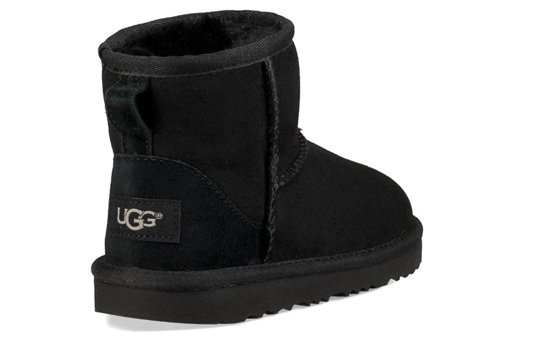 (GS) UGG Classic Mini II 'Black' 1017715K-BLK