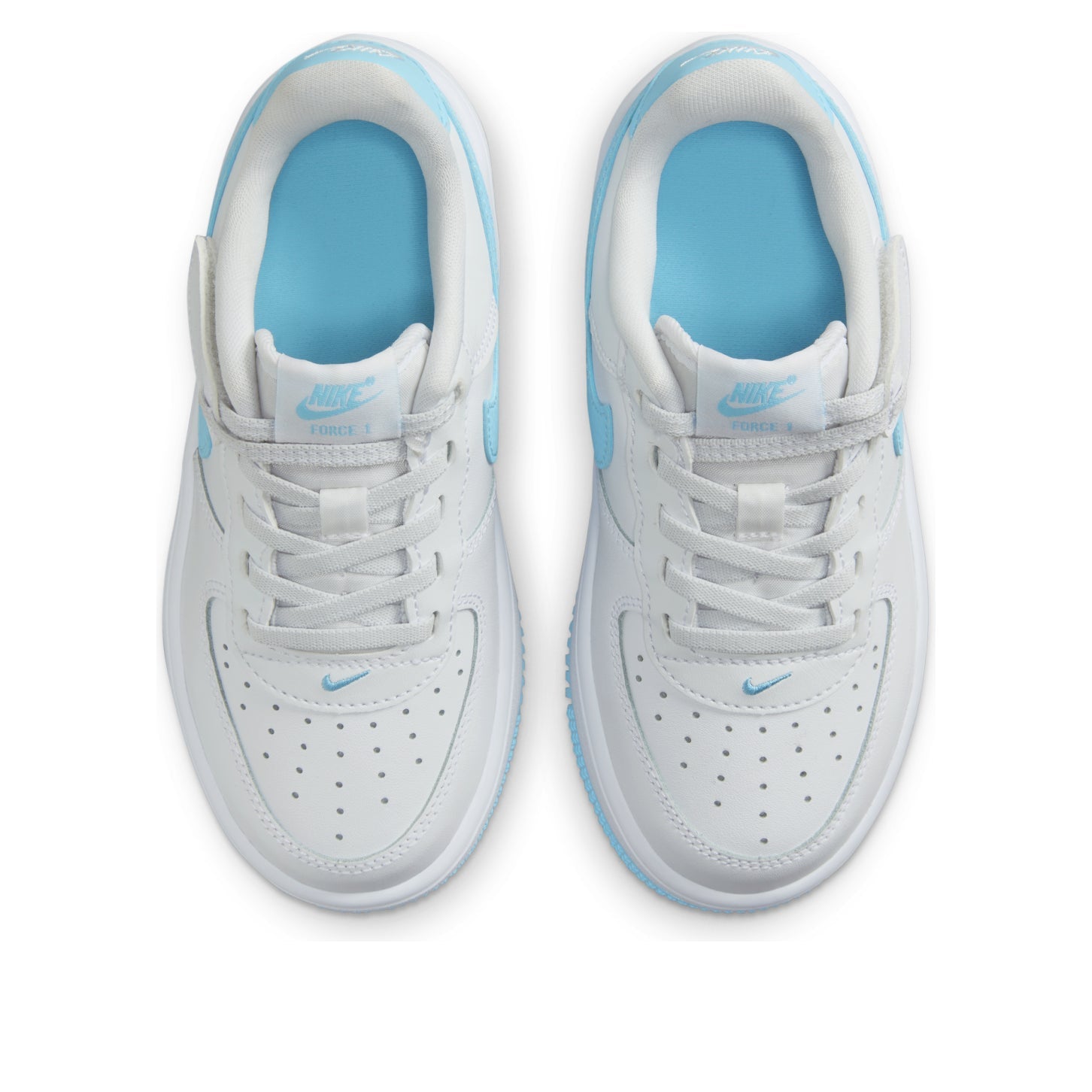 (PS) Nike Force 1 Low EasyOn 'White Aquarius Blue' FN0237-107