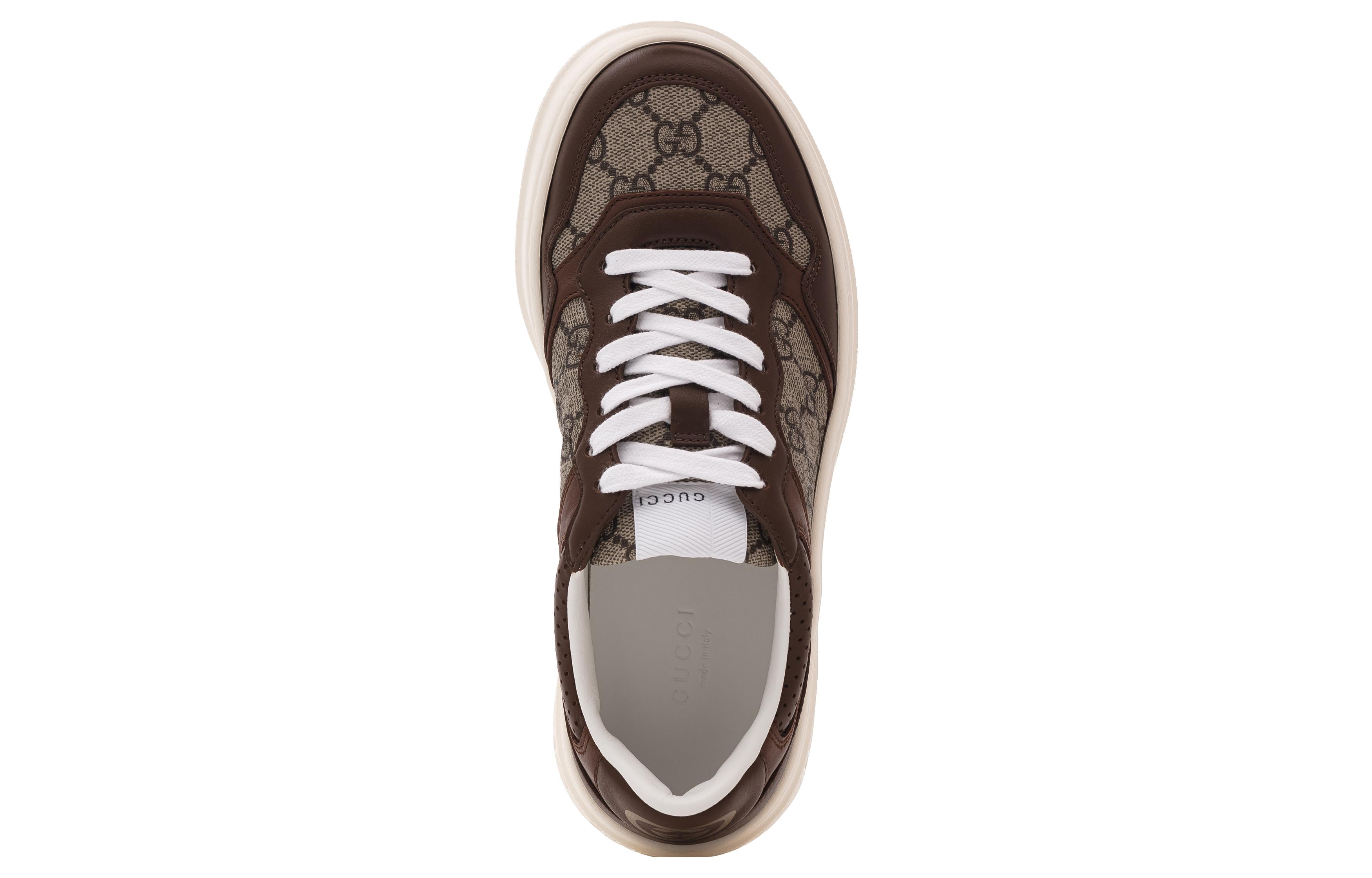 (WMNS) Gucci Leather GG Sneaker 'Light Brown' 670408-UPGA0-2348