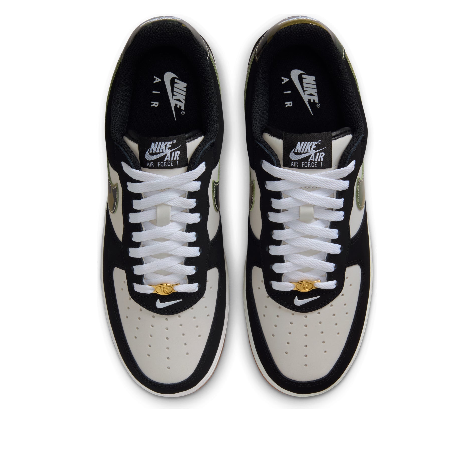 Nike Air Force 1 Low 'Black Patent Camo Swoosh' HQ1967-100