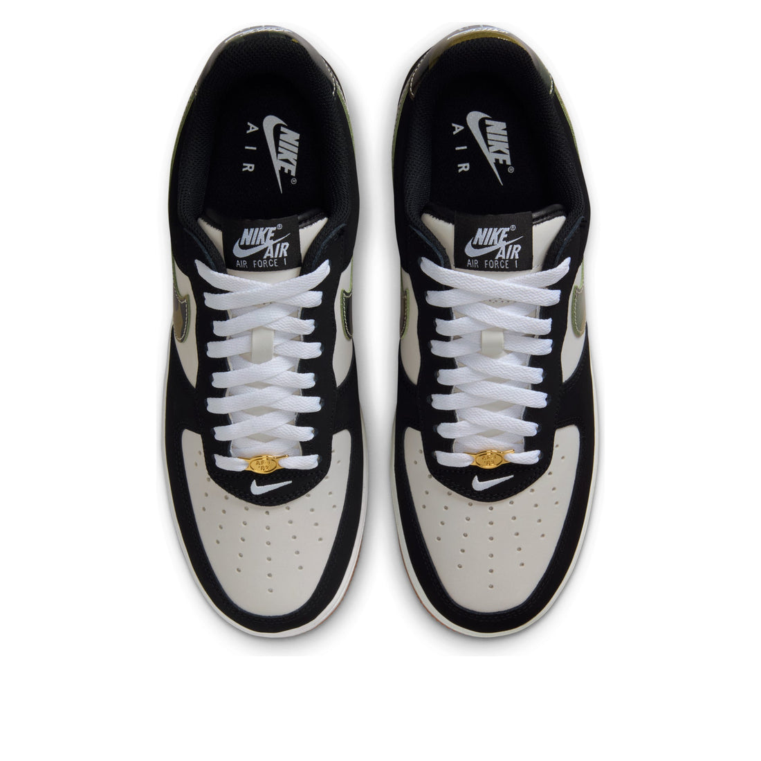 Nike Air Force 1 Low 'Black Patent Camo Swoosh' HQ1967-100