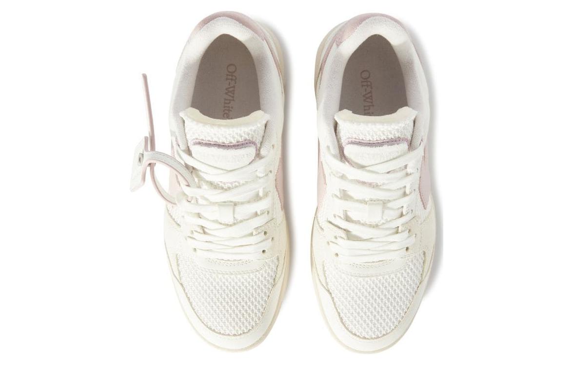 (WMNS) Off-White Slim Out Of Office Leather Sneakers 'White Pink' OWIA276S24LEA0010136