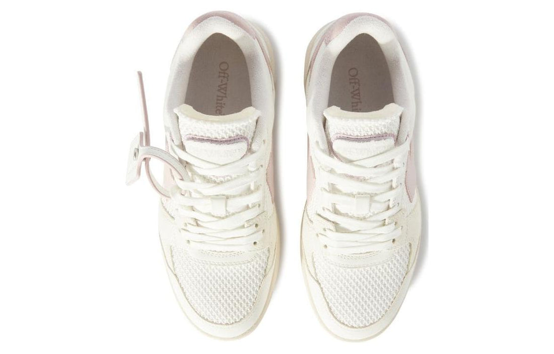 (WMNS) Off-White Slim Out Of Office Leather Sneakers 'White Pink' OWIA276S24LEA0010136