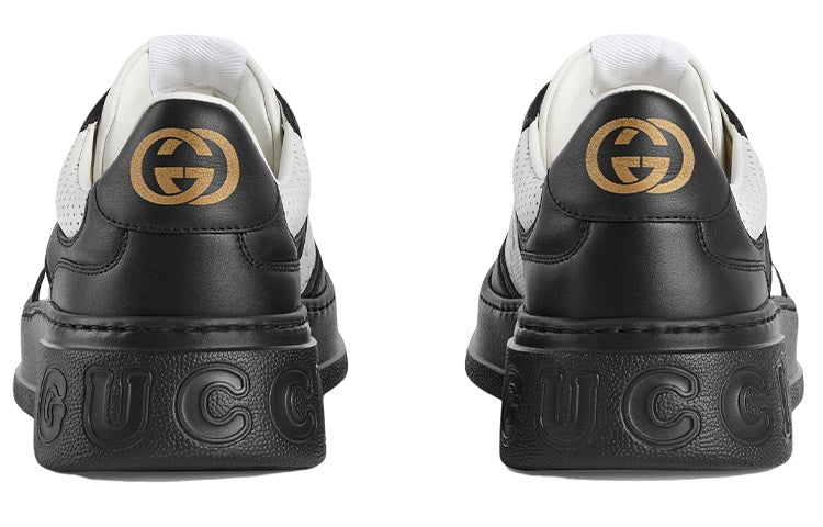 Gucci GG Embossed Sneaker 'Black White Leather' 669582-AAA4T-1068