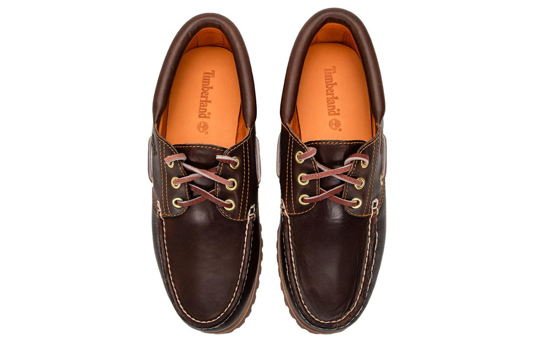 Timberland 3-Eye Lug Handsewn Boat Shoe 'Brown' 30003214