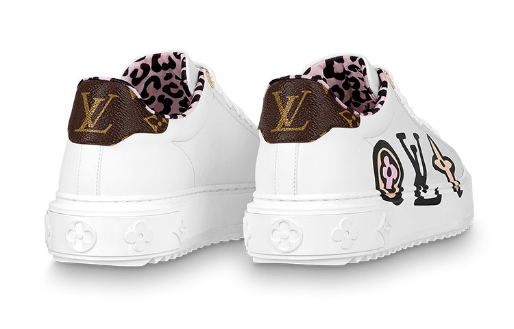 (WMNS) LOUIS VUITTON Time Out Sneakers 'White with Large Side Logo' 1A93XF
