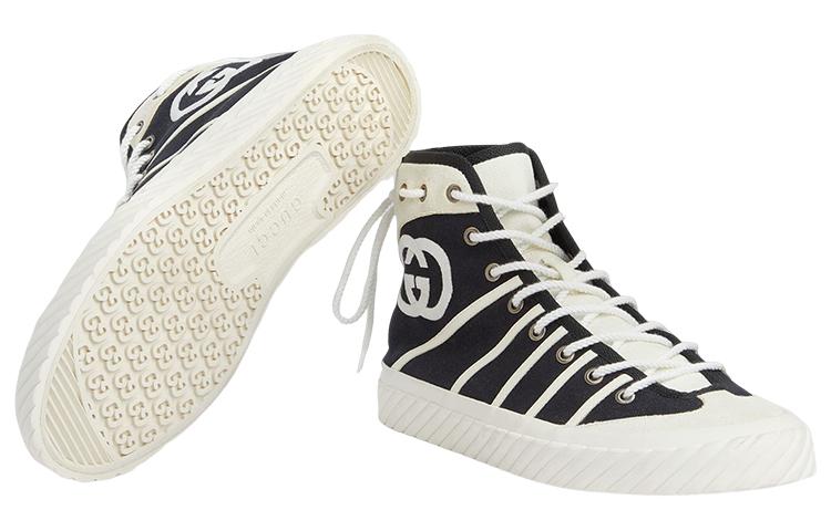 Gucci GG Tortuga High Sneakers 'Black White' 741893-FABJU-1297