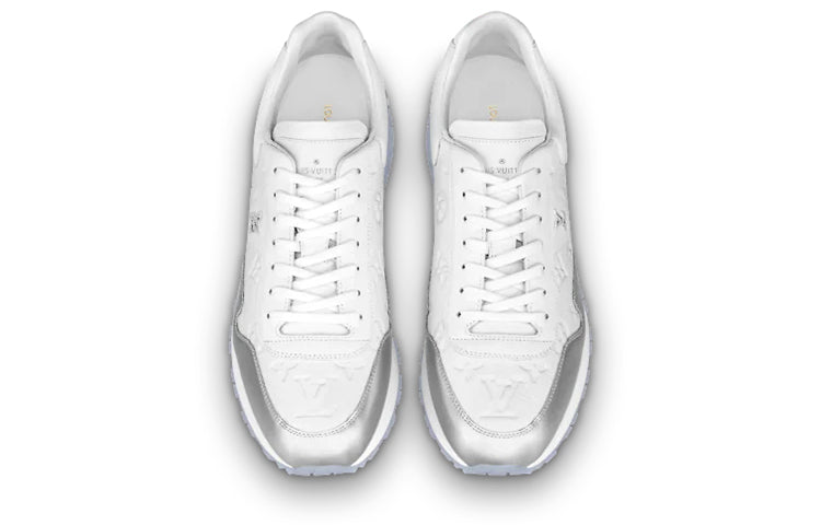 LOUIS VUITTON Run Away Sneakers 'White Monogram with Silver' 1A8V4K