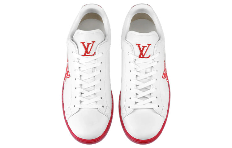 LOUIS VUITTON Luxembourg Samothrace Trainers 'White Red' 1A9FYM