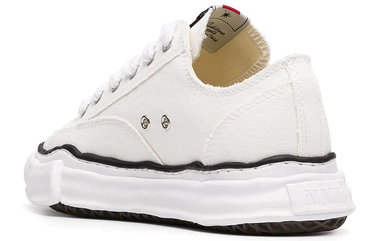 Maison MIHARA YASUHIRO PETERSON OG Sole Canvas Low 'White Cream' A01FW702-WHT