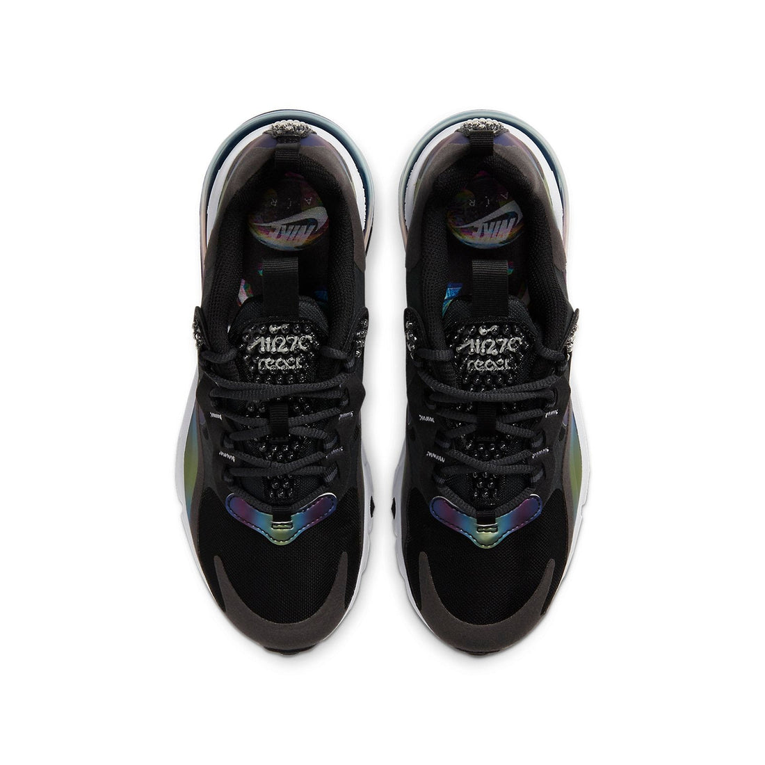 (GS) Nike Air Max 270 React 'Dark Smoke Grey Iridescent' CT9633-001