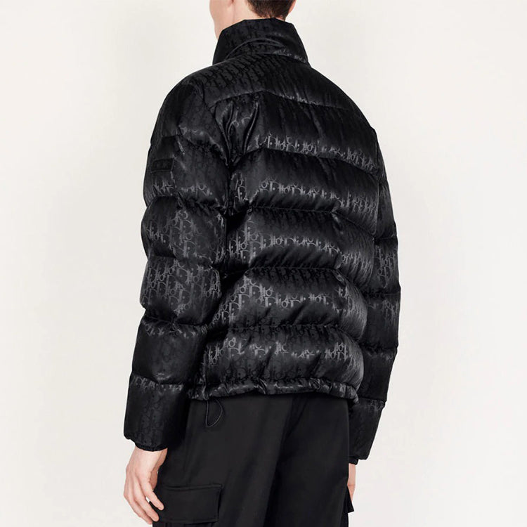 DIOR Oblique Down Jacket 'Black Nylon Jacquard' 943C449A4462-C989