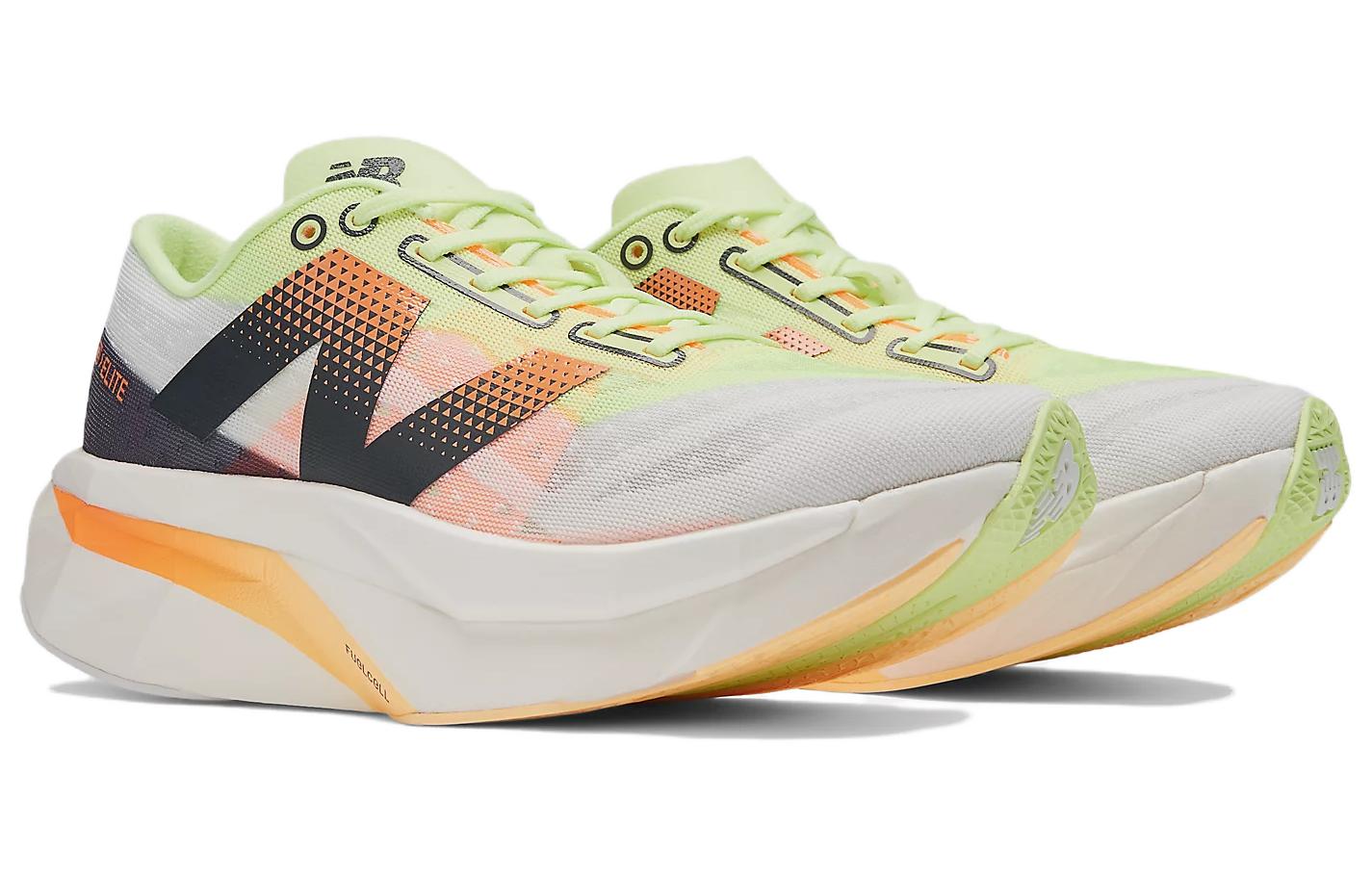 (WMNS) New Balance FuelCell SuperComp Elite v4 'Black White Yellow' WRCELLA4
