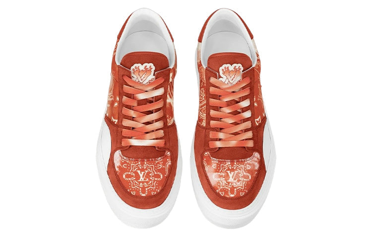 LOUIS VUITTON Ollie Sneakers 'Orange Tie Dye Style Monogram' 1AA7MZ