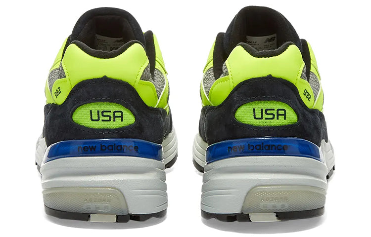 New Balance 992 Made in USA 'Neon Yellow Navy' M992AF