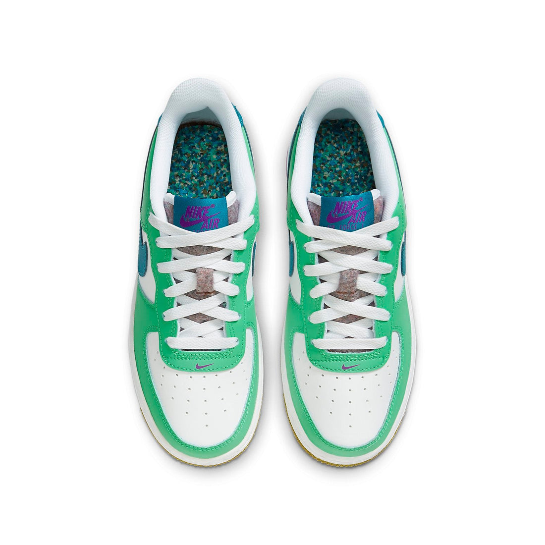 (GS) Nike Air Force 1 Low LV8 'White Green Abyss' FJ4613-100