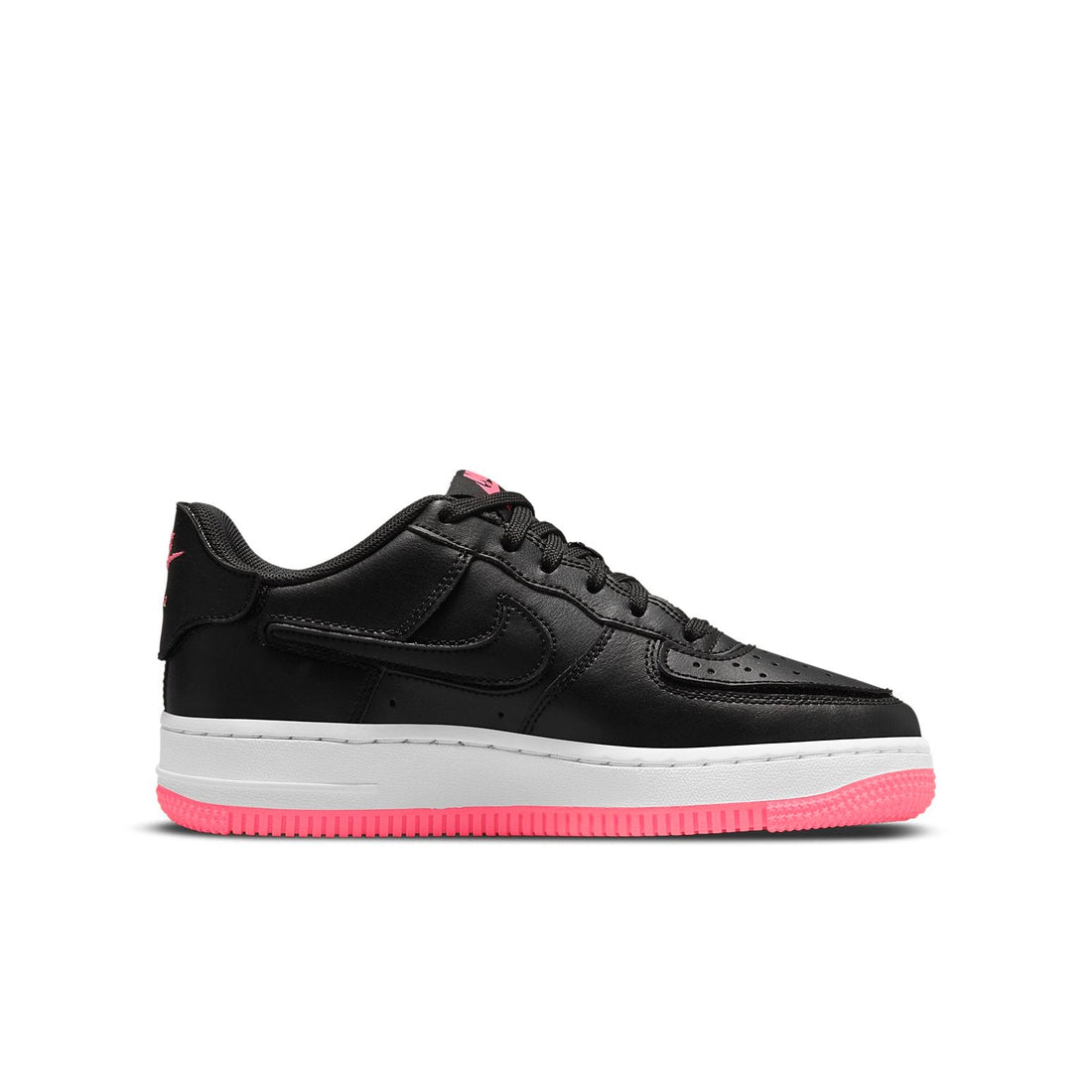 (GS) Nike Air Force 1/1 'Black Hyper Pink' DB4545-005