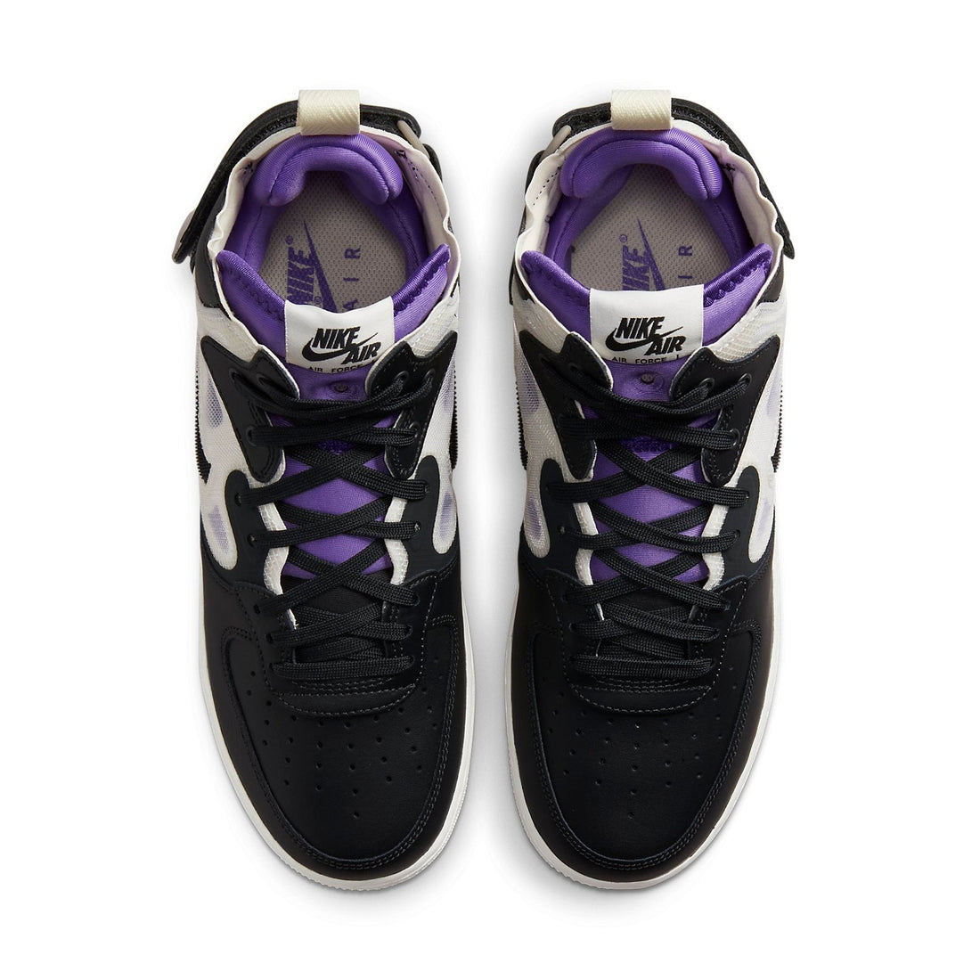 Nike Air Force 1 Mid React 'Off Noir Action Grape' DQ1872-001