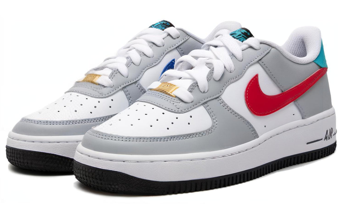 (GS) Nike Air Force 1 Low 'Grey Red Blue' HF0743-161