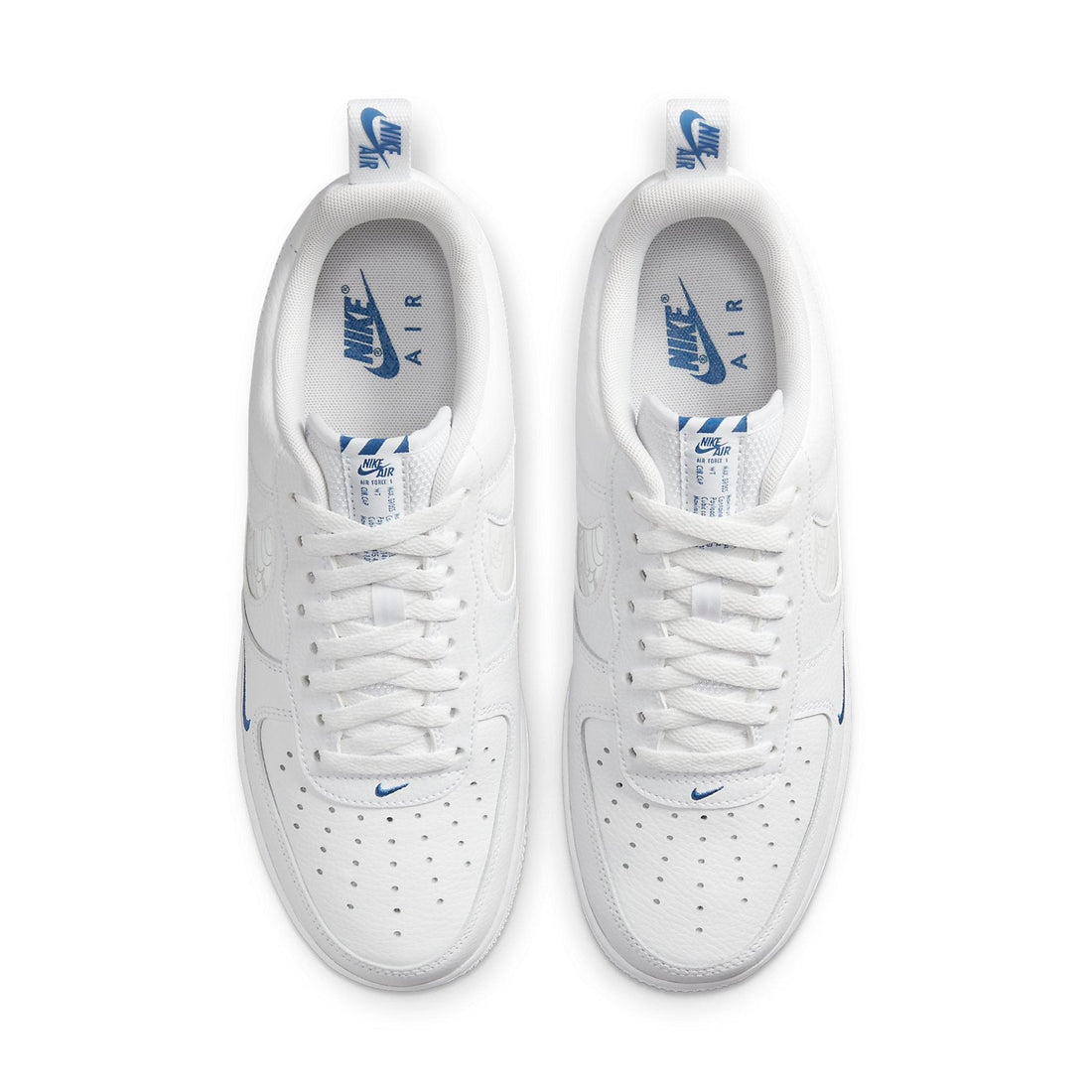 Nike Air Force 1 Low Cut Out 'Reflective Swoosh White Blue' FB8971-100
