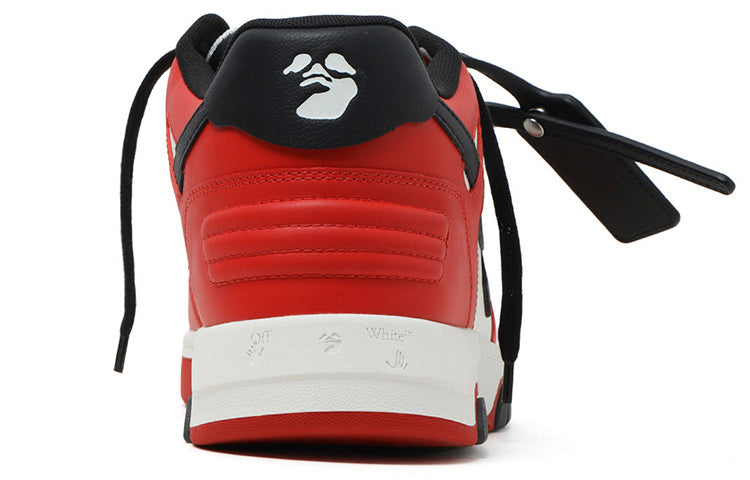 Off-White Out Of Office Low-Top Sneaker 'Red Black White' OMIA189S22LEA0012510