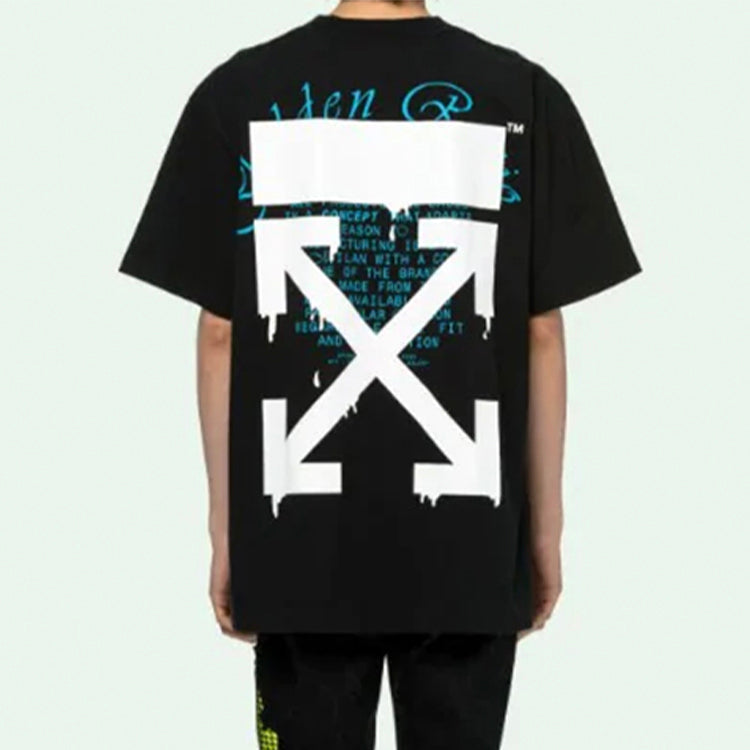 Off-White SS20 Dripping Arrows Loose Short-Sleeved OMAA038R201850051001