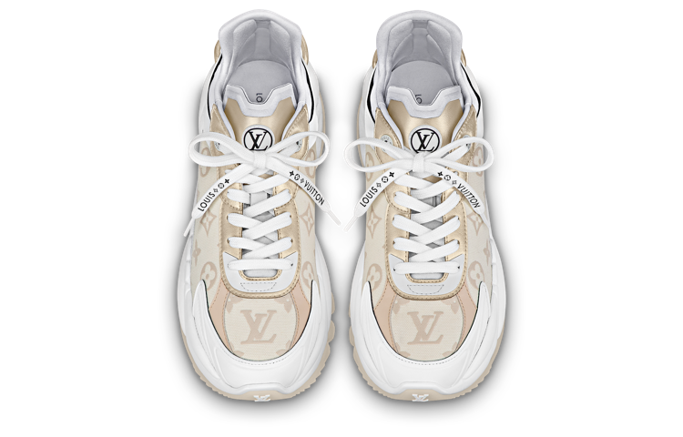 (WMNS) LOUIS VUITTON Run 55 Sneakers 'Beige Monogram White' 1ABHR3