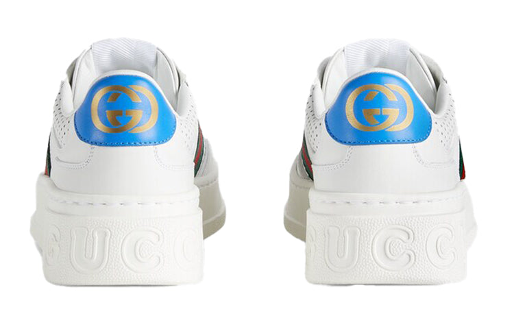 (WMNS) Gucci Chunky GG Web Sneaker 'White Blue' 670415-UPG10-9060