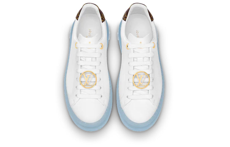 (WMNS) LOUIS VUITTON Time Out Sneakers 'White Blue Gold' 1A8NG3