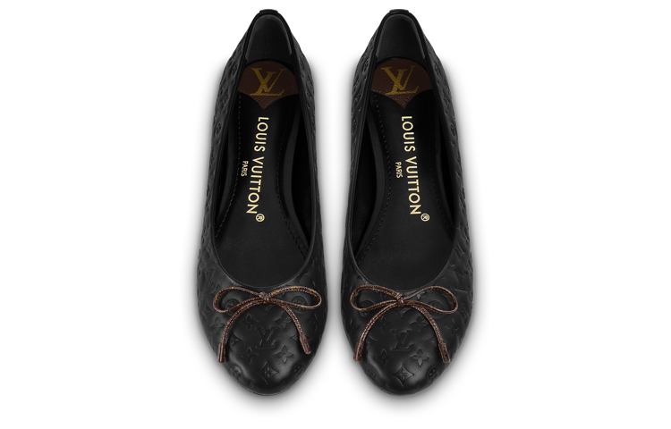 (WMNS) LOUIS VUITTON LV Nina Flat Ballerina Shoes 'Black Monogram' 1ABHB3