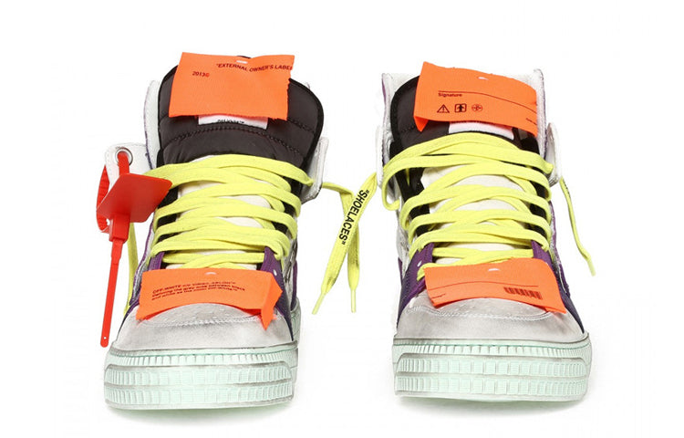 Off-White Court leather sneakers OMIA065F198000390128