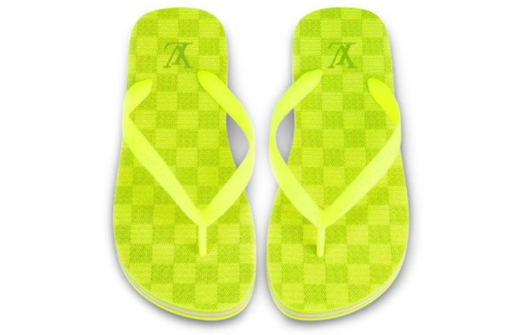 LOUIS VUITTON Molitor Slides 'Neon Yellow' 1A5HMO