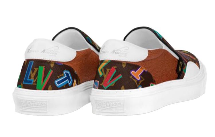 LOUIS VUITTON x NBA Ollie Slip-On Shoes 'Brown' 1A90C2