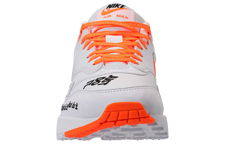 (WMNS) Nike Air Max 1 LX 'Just Do It White Orange' 917691-100