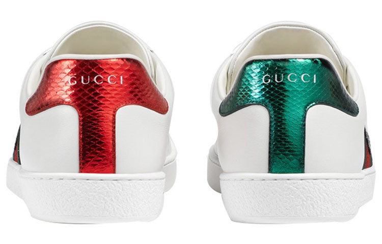 Gucci ACE Series Cowhide Embroidered Sports Shoe 'White' 457132-A38G0-9064
