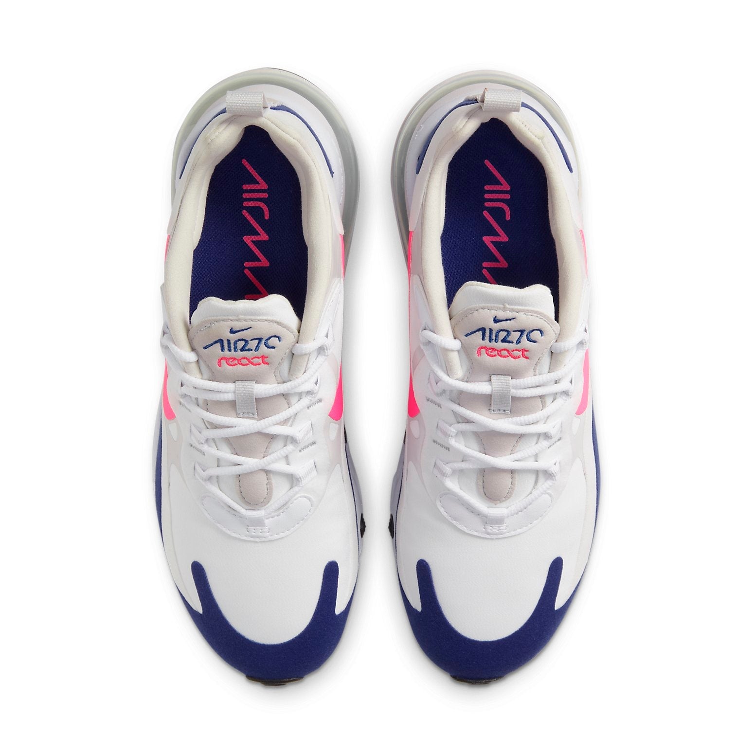 (WMNS) Nike Air Max 270 React 'White Pink Blue' CU7833-101