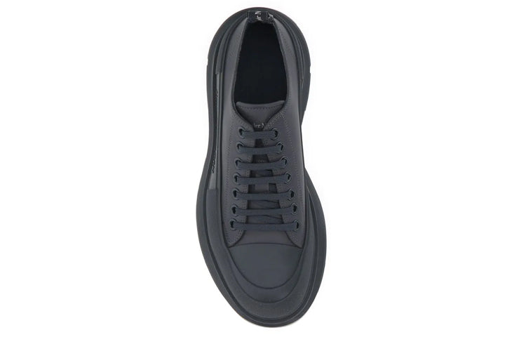Alexander McQueen Tread Slick Low-Top Sneakers 'Dark Brown Black' 705662WHZ621185